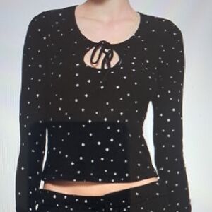 XLARGE    SKIMS STAR RIBBED TEAR DROP TOP